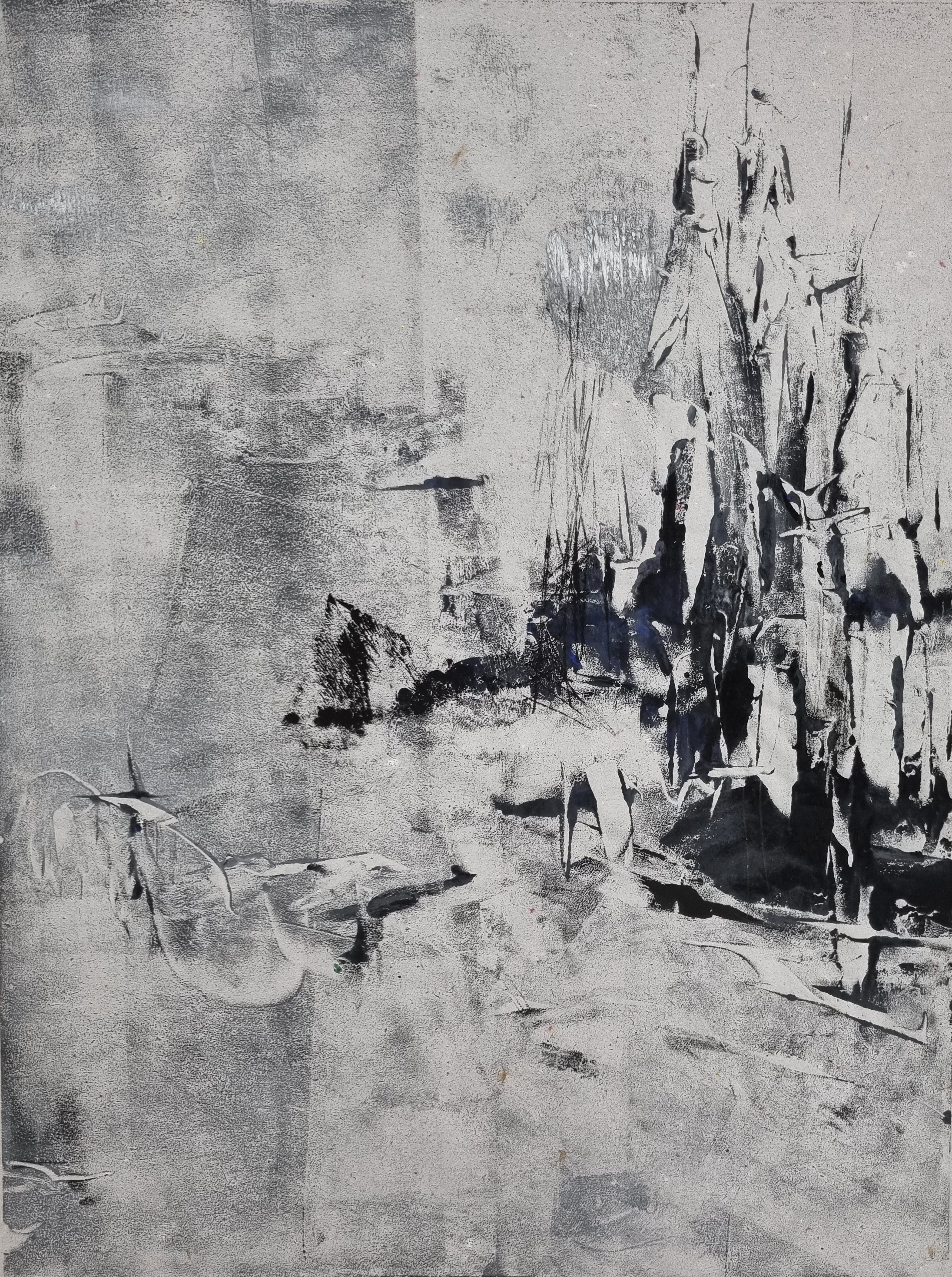 Entstehung Feenwald 1, 40.5 x 30.3 cm