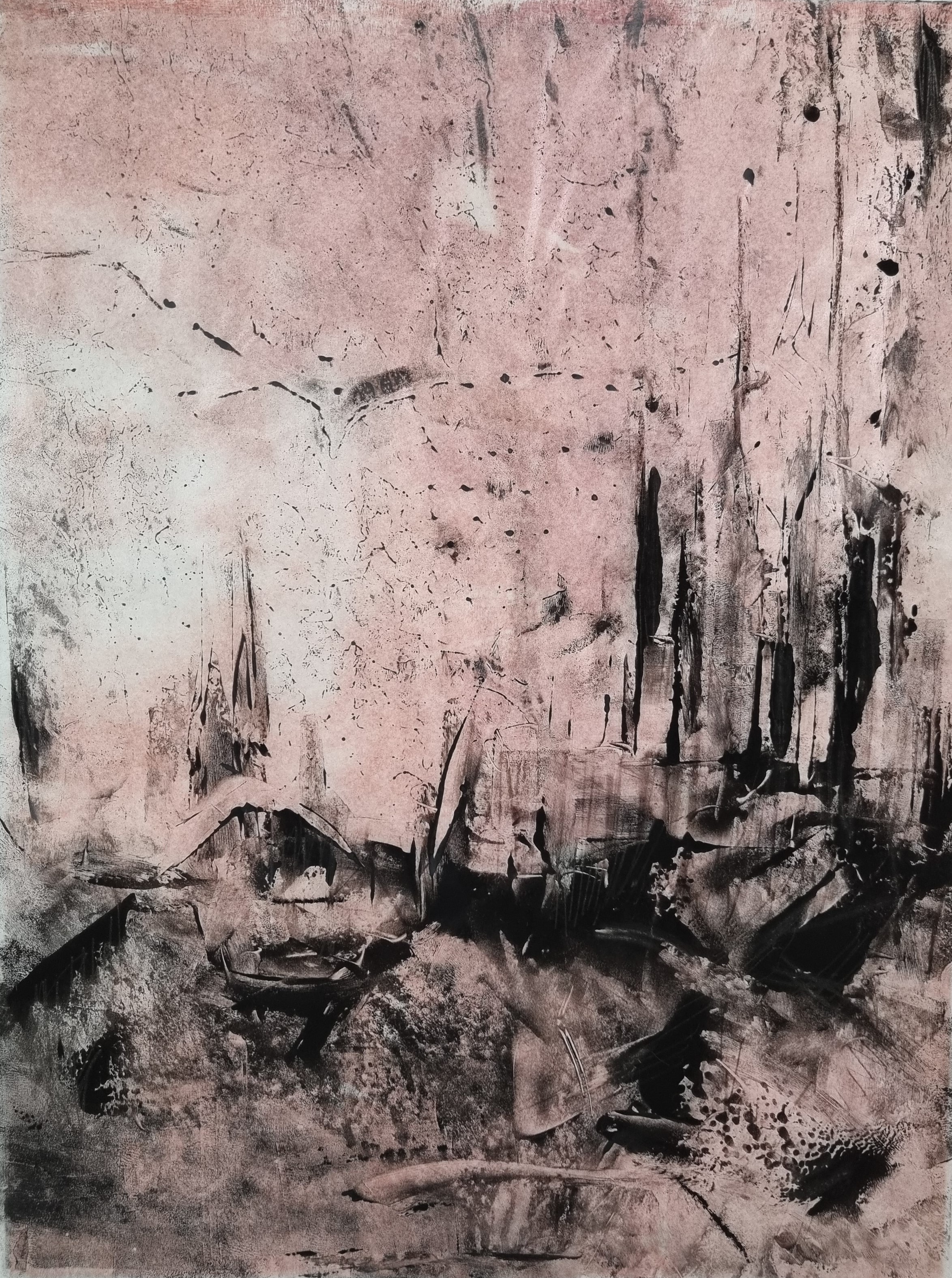 Entstehung Feenwald 3, 40.5 x 30.3 cm