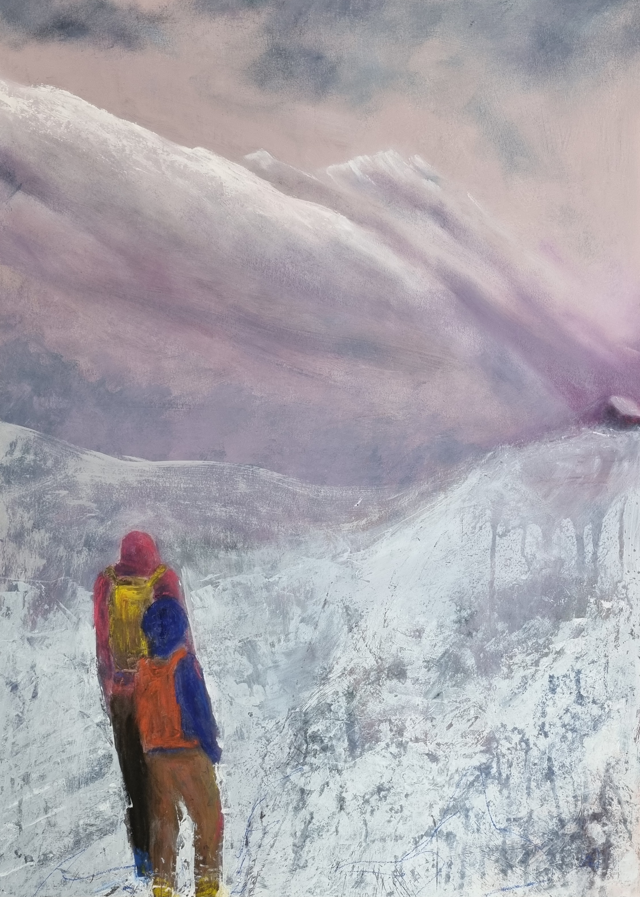 Aufbruch Acrylmischtechnik 70 x 50 cm