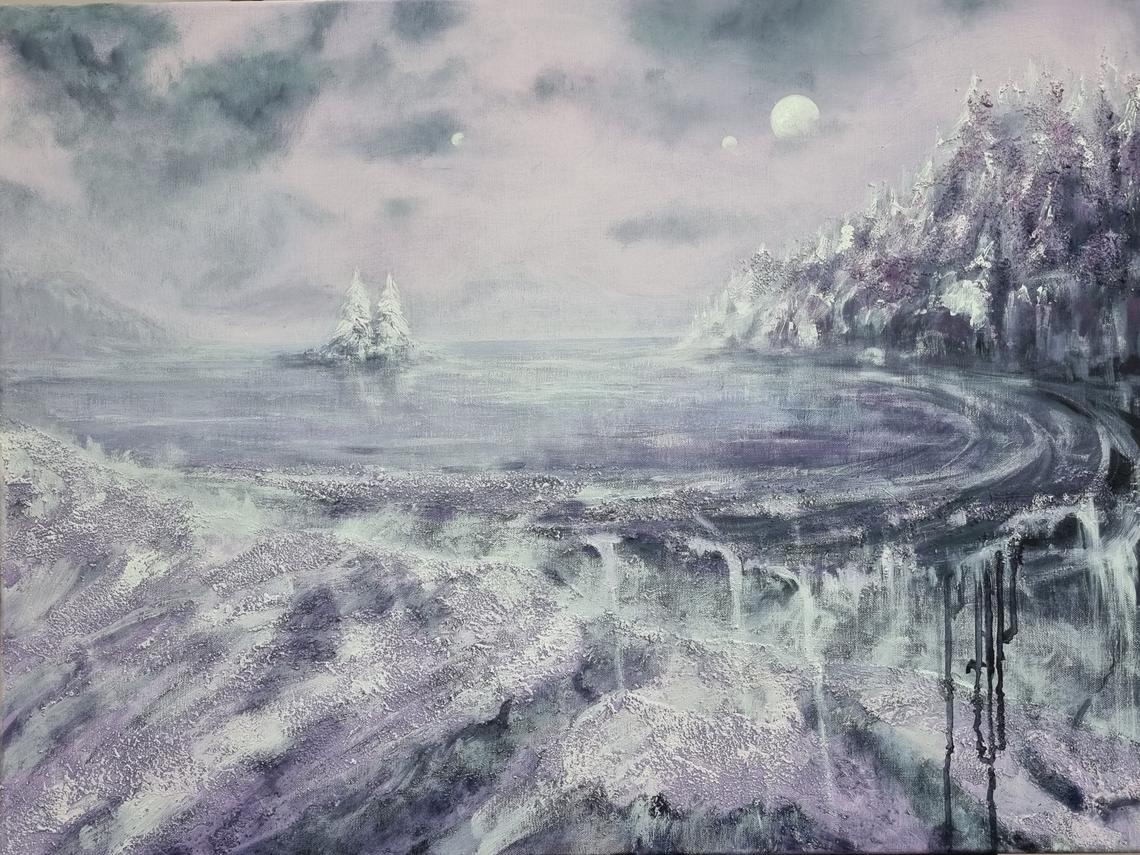 Vergessene Welt 1, Acryl 60 x 80 cm